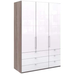 Hot Wohnen 1,5m Schlafzimmerschrank mit sechs Schubladen - Empresian