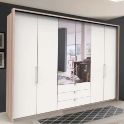 Outlet Wohnen 3m Topp Kleiderschrank 3-türig mit Spiegel - Vaclyn