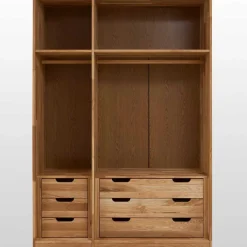 Best Wohnen Massiv Holzschrank Cranos aus Wildeiche