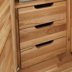 Best Wohnen Massiv Holzschrank Cranos aus Wildeiche