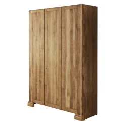 Best Wohnen Massiv Kleiderschrank Vaskov aus Wildeiche geölt