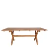 Outlet Wohnen Massiver Gartentisch aus Teak Recyclingholz - Mailandro
