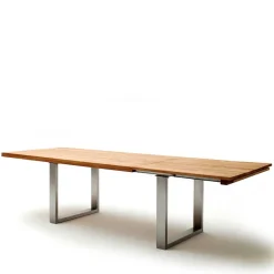 Discount Wohnen Massiver Wildeiche Loft Tisch mit Kopfauszug - Cayro