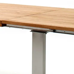 Discount Wohnen Massiver Wildeiche Loft Tisch mit Kopfauszug - Cayro