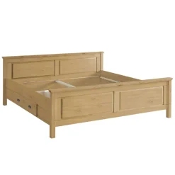 Discount Wohnen Massives Bett im klassischen Design - Piatra