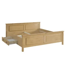 Discount Wohnen Massives Bett im klassischen Design - Piatra