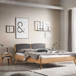 Discount Wohnen Massives Bettgestell aus Wildbuche 140x200 - Telgada