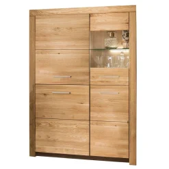 New Wohnen Massives Highboard mit vier Türen - Loitons