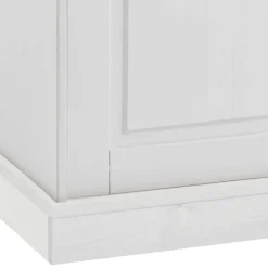 Outlet Wohnen Massives Kiefer Sideboard Satumare in Weiß