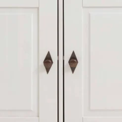 Outlet Wohnen Massives Kiefer Sideboard Satumare in Weiß