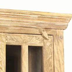 Sale Wohnen Massivholz Bad Hochschrank in Sandfarben - Runiasa