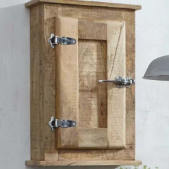 Discount Wohnen Massivholz Badmöbel aus Mango - Suennas (fünfteilig)