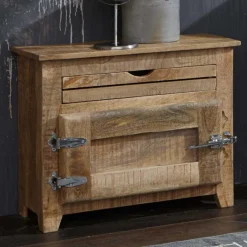 Discount Wohnen Massivholz Badmöbel aus Mango - Suennas (fünfteilig)