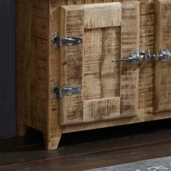 Discount Wohnen Massivholz Badmöbel aus Mango - Suennas (fünfteilig)