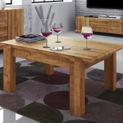 New Wohnen Massivholz Couchtisch Vaskov aus Wildeiche geölt
