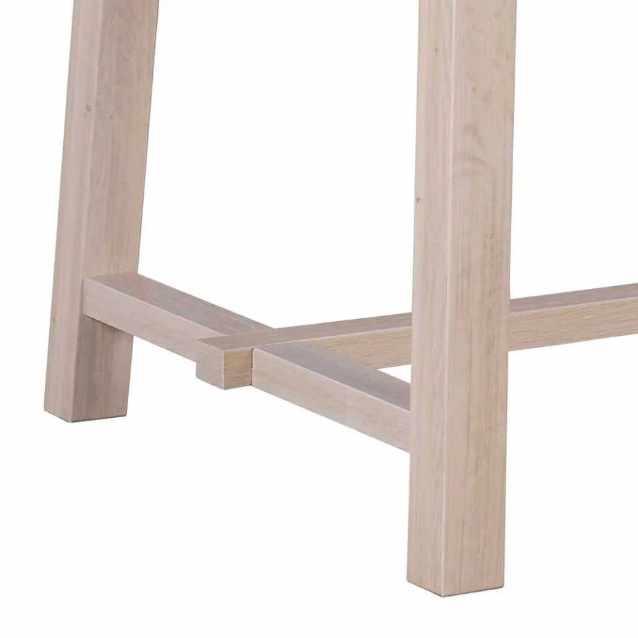 Online Wohnen Massivholz Designer Tisch in White Wash - Dioca