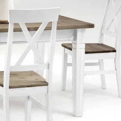New Wohnen Massivholz Esstisch Mirandesca mit Schubladen