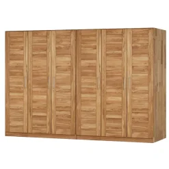 Best Wohnen Massivholz Kleiderschrank Cranos aus Wildeiche
