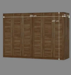 Best Wohnen Massivholz Kleiderschrank Cranos aus Wildeiche