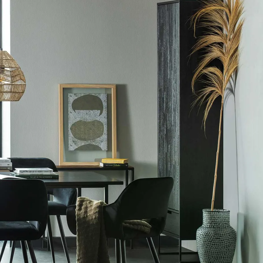 Discount Wohnen Massivholz Schrank in Schwarz - Almery