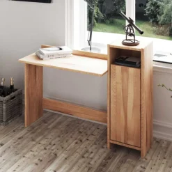 Clearance Wohnen Massivholz Schreibtisch Salomonia mit Schrank