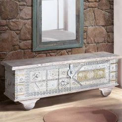 Online Wohnen Massivholz Truhe im Orient Style - Varrion