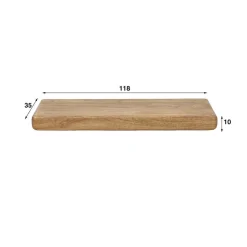 New Wohnen Massivholz Wandboard in Schwebeoptik - Ceoni
