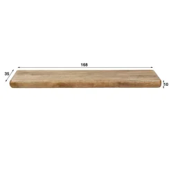 New Wohnen Massivholz Wandboard in Schwebeoptik - Ceoni
