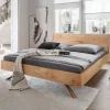 Sale Wohnen Massivholzbett mit schrägen Metallfüßen - Mutsu