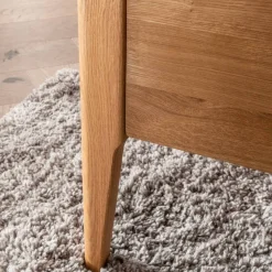 Online Wohnen Massivholz-Bettgestell mit Cord-Kopfteil - Babahira