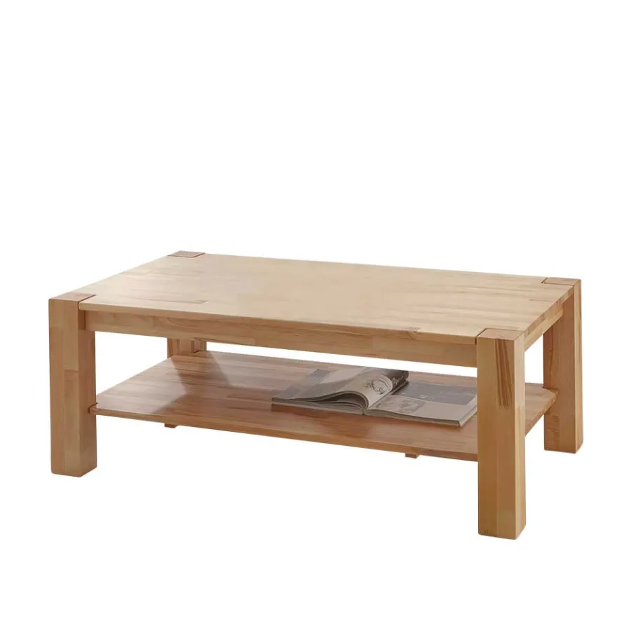 Outlet Wohnen Massivholz-Couchtisch Pogamo aus Kernbuche