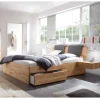 Discount Wohnen Massivholz-Doppelbett Brodivana mit Bettschubladen