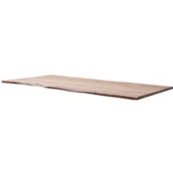 Wohnen Massivholz-Esstisch mit Naturkante Akazie - Fisolo