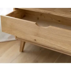 Hot Wohnen Massivholz-Regal mit zwei Schubladen - Fabijola