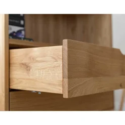 Hot Wohnen Massivholz-Regal mit zwei Schubladen - Fabijola
