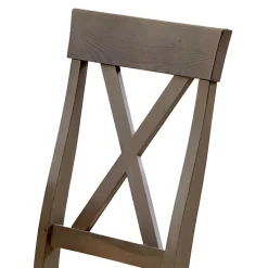Sale Wohnen Massivholzstuhl Cempino in Grau Kiefer (2er Set)