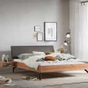 Best Wohnen Materialmix Bett 140x200 aus Wildbuche Natur - Helias