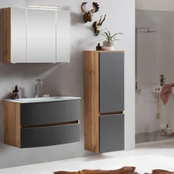 Clearance Wohnen Möbel fürs Badezimmer zweifarbig - Larutta (dreiteilig)
