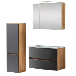 Clearance Wohnen Möbel fürs Badezimmer zweifarbig - Larutta (dreiteilig)