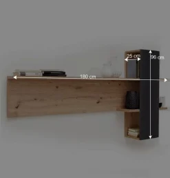 Hot Wohnen Möbel Wohnkombination Set - Vecenda (vierteilig)