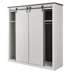 Online Wohnen Möbelset Schlafzimmer mit Bett 180x200 - Tramos (fünfteilig)
