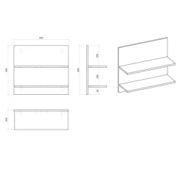 Online Wohnen Möbelset Schlafzimmer mit Bett 180x200 - Tramos (fünfteilig)