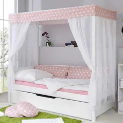 Clearance Wohnen Mädchen Himmelbett Sionara mit Ausziehbett