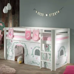 Online Wohnen Mädchen Spielbett in Weiß - Stephanie