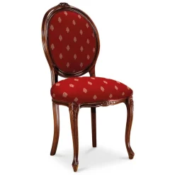 Online Wohnen Medaillonstuhl in Rot mit Ornament-Muster - Lactatas