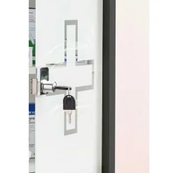 Best Wohnen Medizinschrank mit abschließbarer Glastür - Ulma
