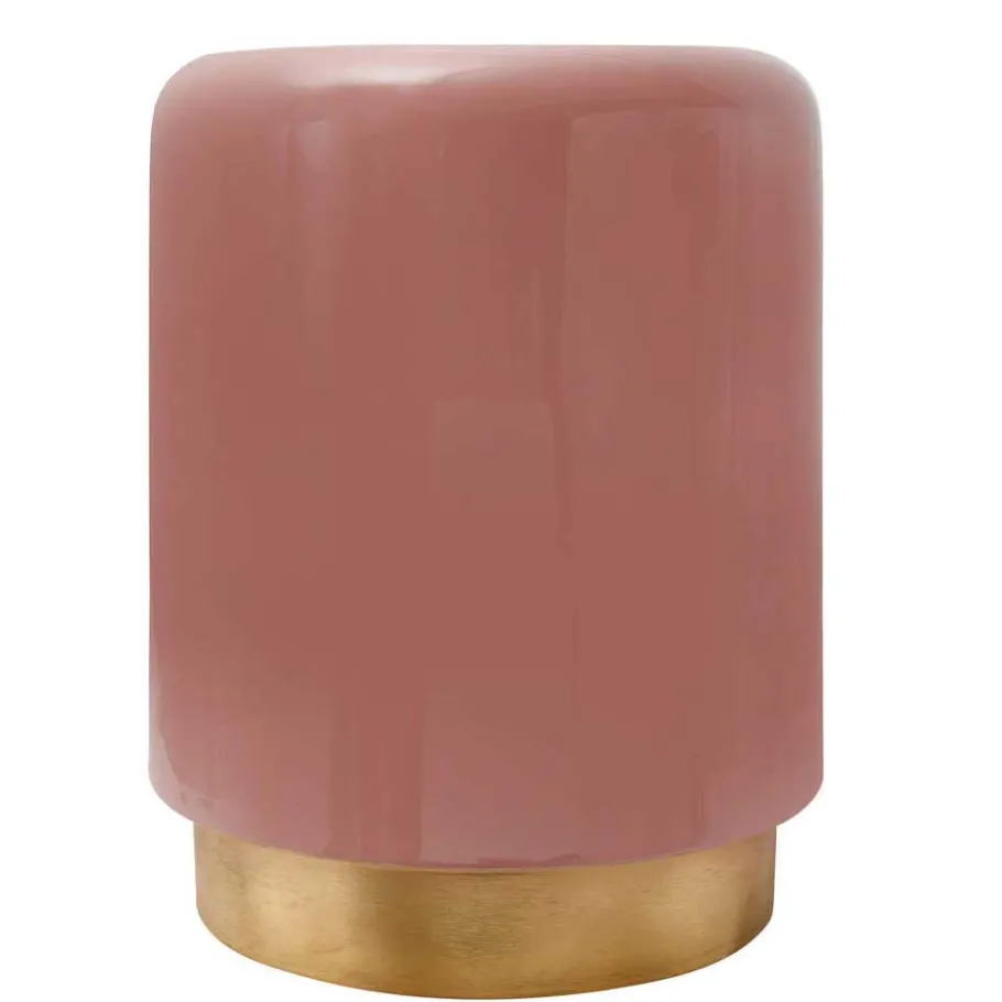 Best Wohnen Metall Beistelltisch in Rosa mit Gold - Agendo