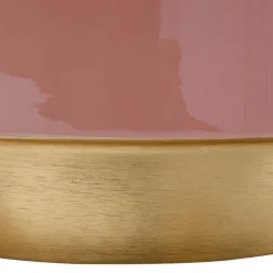 Best Wohnen Metall Beistelltisch in Rosa mit Gold - Agendo