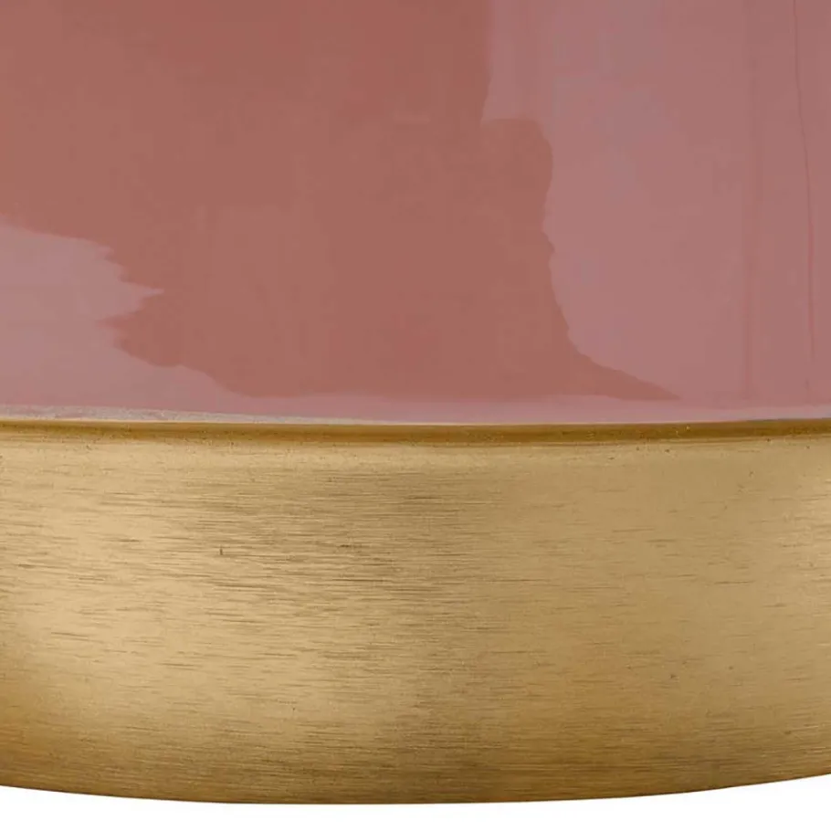 Best Wohnen Metall Beistelltisch in Rosa mit Gold - Agendo