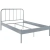 Outlet Wohnen Metall Bett in Grau - Uvienna